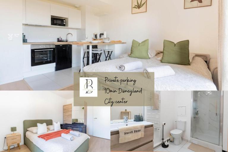 9 min from Disney - Cozy for 4 - Parking & Wi-Fi - B&B Coupvray