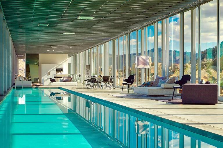 Invisible House Desert Icon w Indoor Pool - B&B Joshua Tree