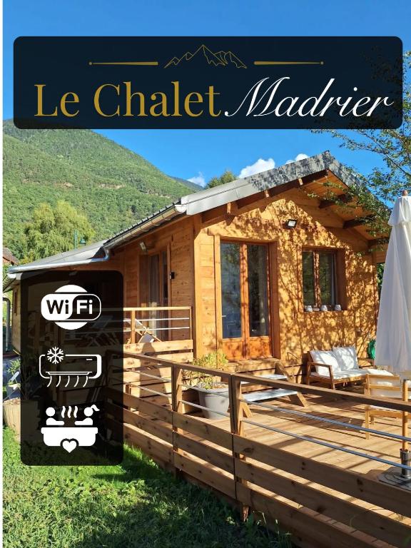 Le Chalet Madrier - Terrasse et Jacuzzi privé - Bed and Breakfast Tours-en-Savoie