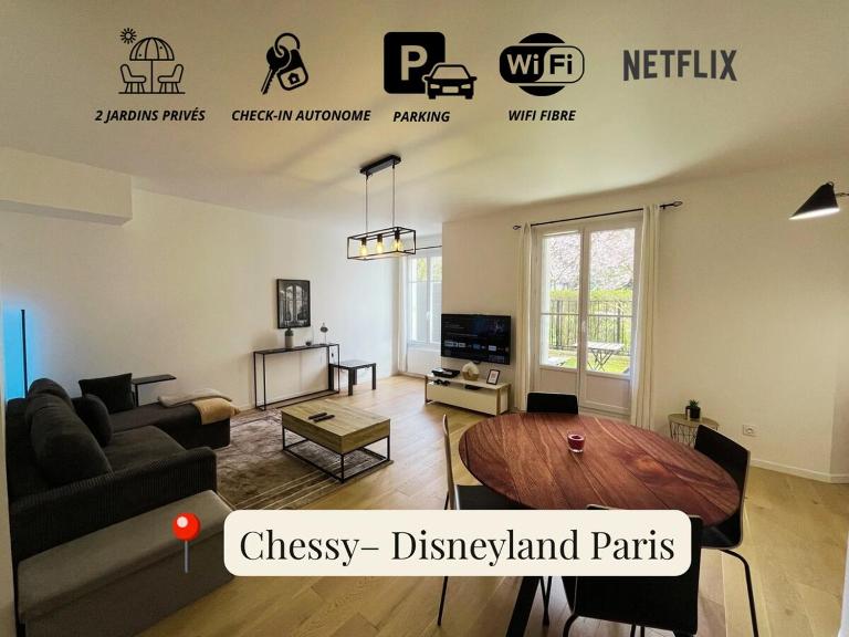Appartement près de Disneyland, parking & RER - B&B Chessy