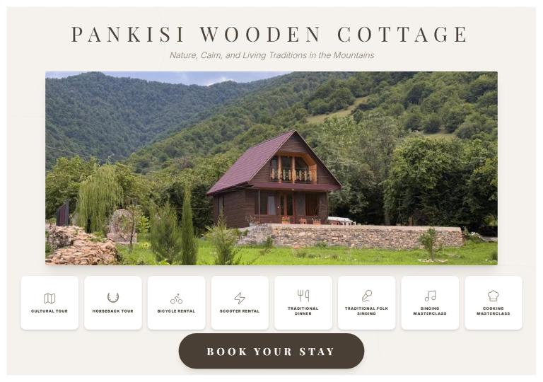 Pankisi Wooden Cottage - Bed and Breakfast Achmeta