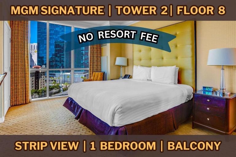 MGM Signature 1BR Suite Zero Resort Fees Sleeps 4 8th Fl - Chambres d'hôtes Las Vegas