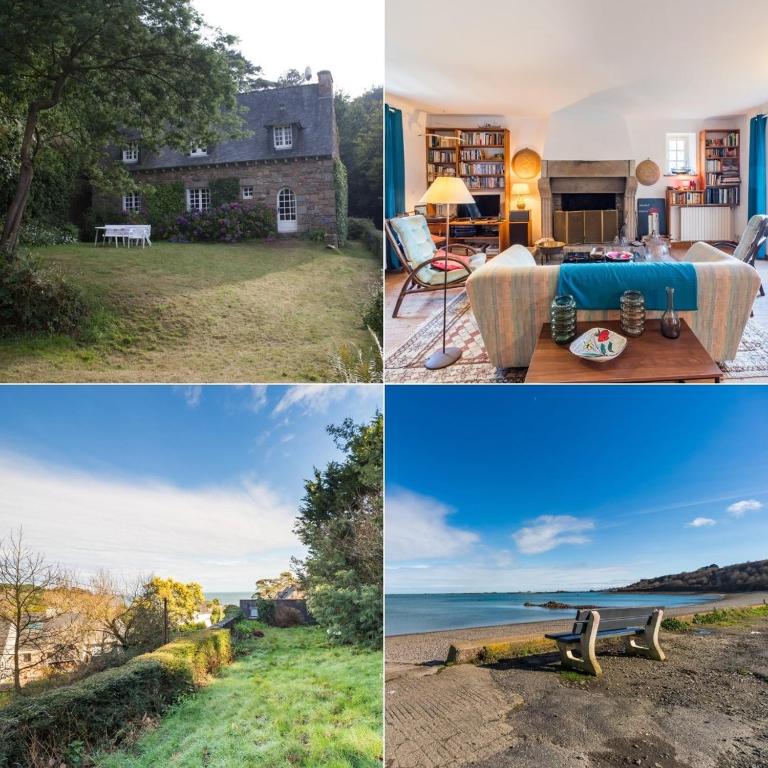 Maison familiale vue mer: jardin & plage proche - B&B Ploubazlanec