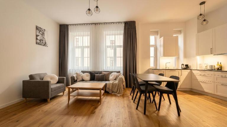 Design Apartment with 2 Bathrooms - Blaumana Street - B&B Riga