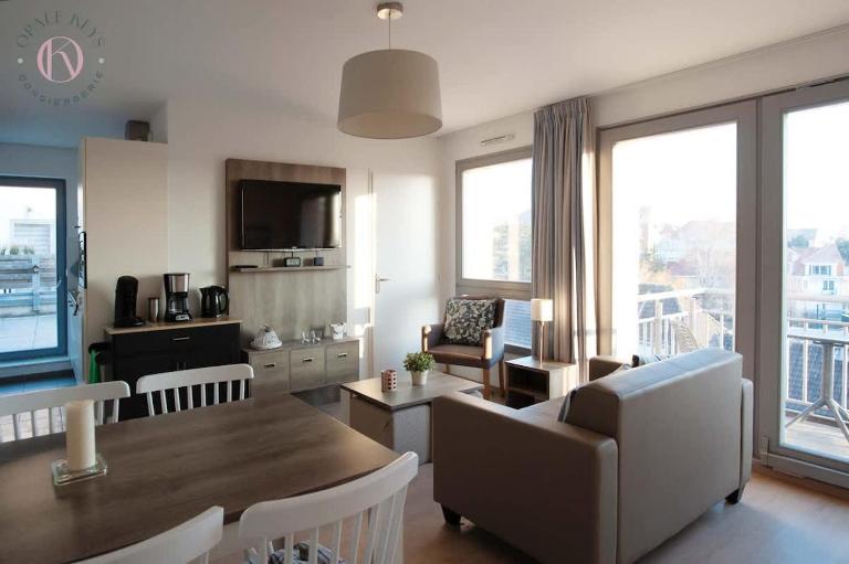 Les Sirènes Contentes - 300 m Plage - Terrace - 2 bedrooms & cabin area - B&B Bray-Dunes