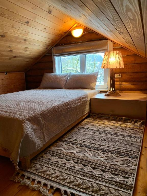 Cozy house with sauna and a fireplace - B&B Vilna