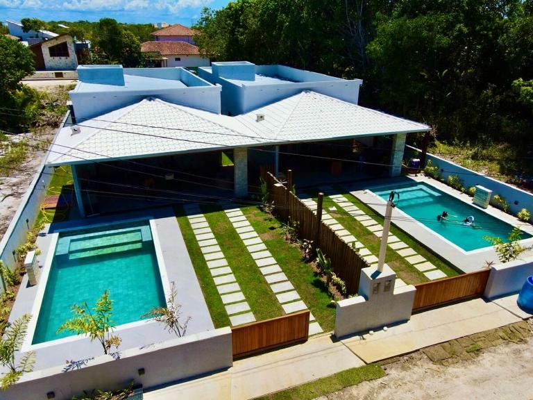 Casa pé na areia - Guaratiba - Prado - Bahia Três quartos - B&B Prado