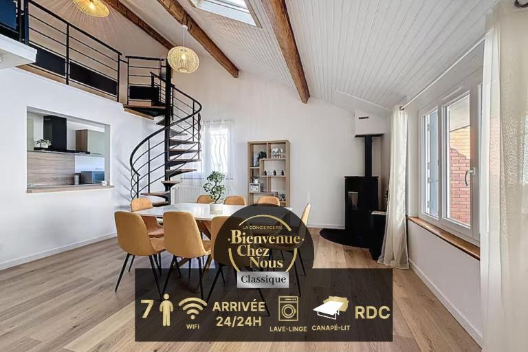 Maison 7 personnes Quartier Oradou Pardieu - B&B Clermont-Ferrand