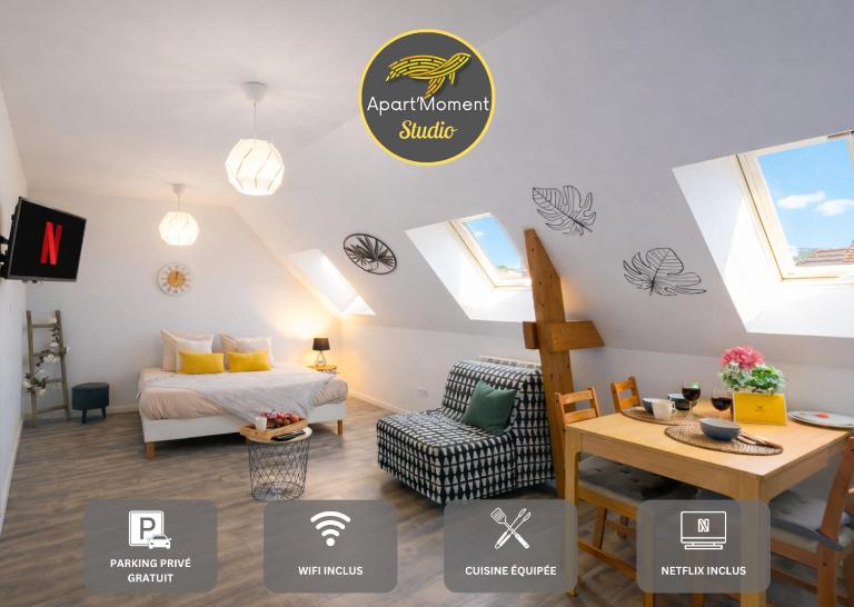 Studio avec parking privé gratuit, proche centre-ville - B&B Saint-Omer