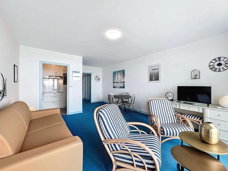 Quiberon - Studio 38m² avec Balcon face mer et Parking - FR-1-478-294 - B&B Quiberon