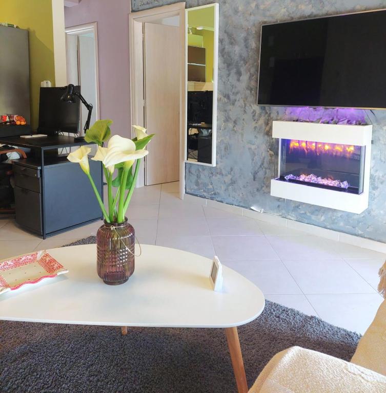 Jimvila2family apartment wi-fi 500 we accept dogs - Chambres d'hôtes Kyllíni