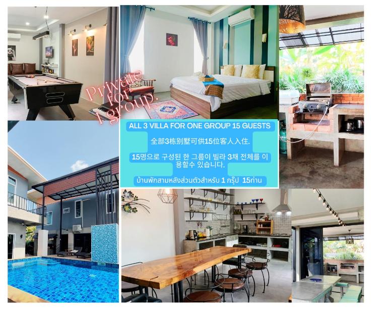 Villa Rajapruek 3 Villa Estates For A Group Daily Maid and Butler - B&B Chiang Mai
