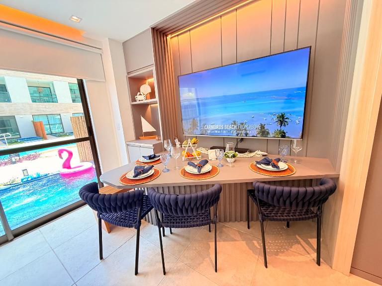 Flat B04 -Luxuoso Piscina Privativa com Hidromassagem - Max Carneiros Suites - B&B Praia dos Carneiros