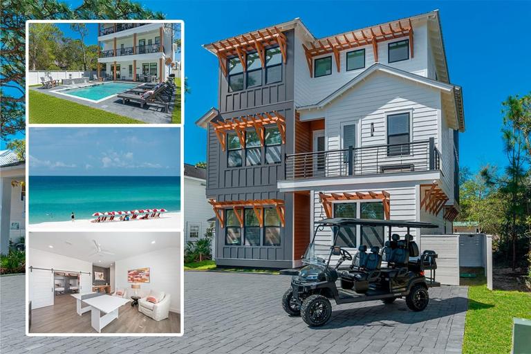 Tango! Beach House for 26 Guests! Plus Golf Cart! - Ferienwohnung Santa Rosa Beach