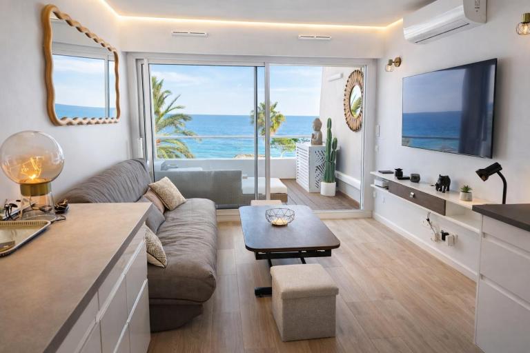 BlueParadise, T2 en Duplex, 4 personnes, AC, Vue Mer & Terrasse - Ferienwohnung Villeneuve-Loubet