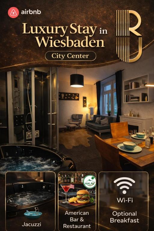 Luxury Apartment with Jacuzzi City Center Wiesbaden - Ferienwohnung Wiesbaden
