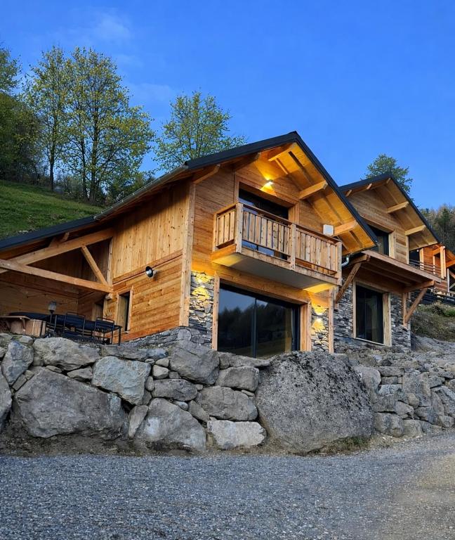 Les 2 Chalets Alpins & Bains Nordiques - Ferienwohnung Saint-Michel
