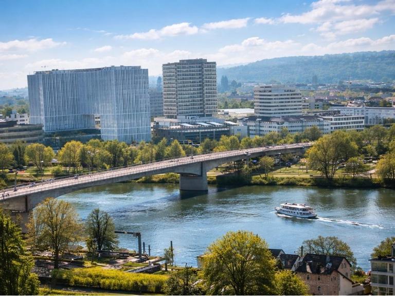 Moselblick Residence l Panorama Sky Balkon - Bed and Breakfast Koblenz