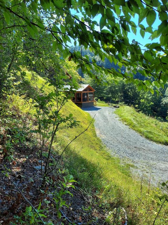 Cedar Heights Tiny House Log Cabin - B&B Bryson City