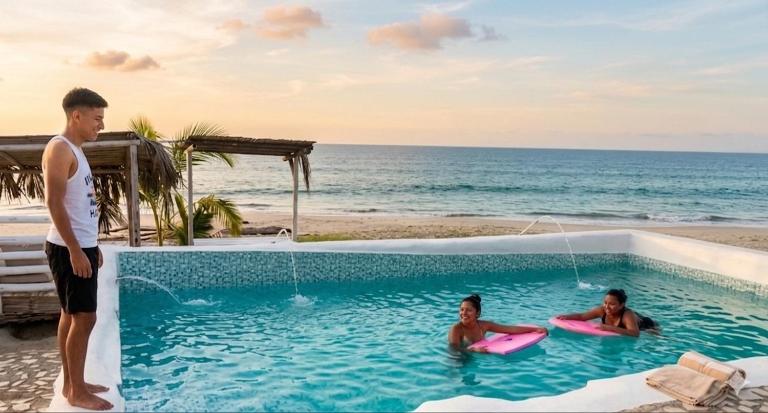 Casa frente al mar con piscina privada y BBQ en Zorritos, Tumbes - B&B Cardalito