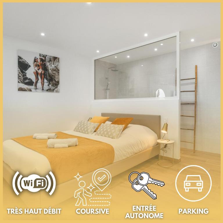 Le Sauvage - Appartement luxe - coursive - terrasse - parking - Village Naturiste - B&B Le Cap d'Agde
