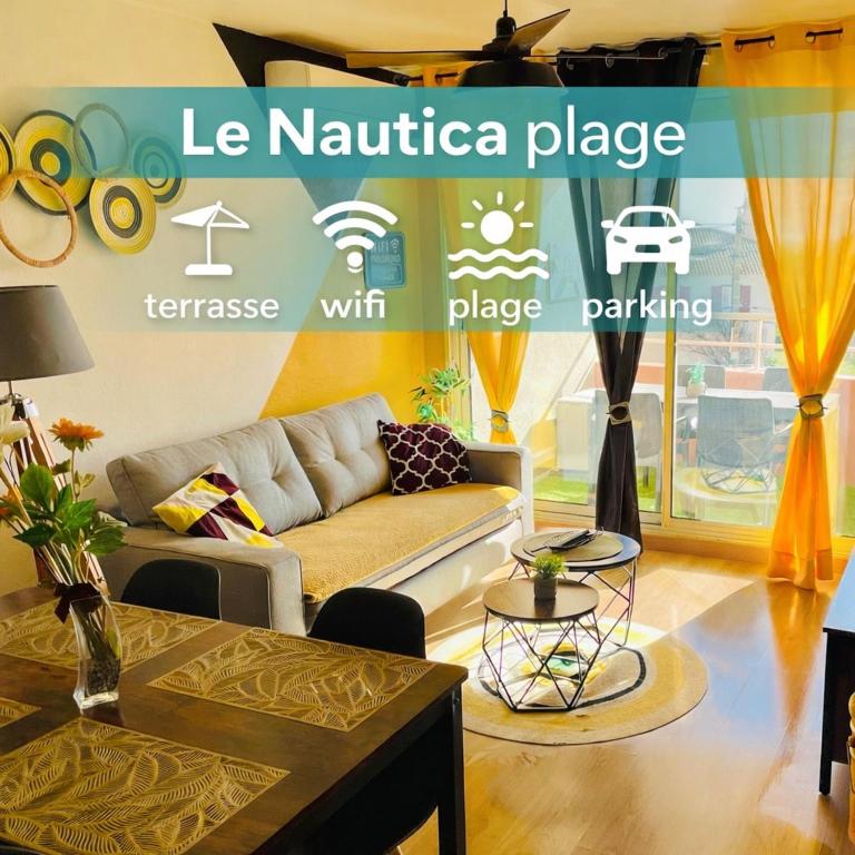 Le Nautica Plage T2 climatisé en bord de mer - Bed and Breakfast Frontignan
