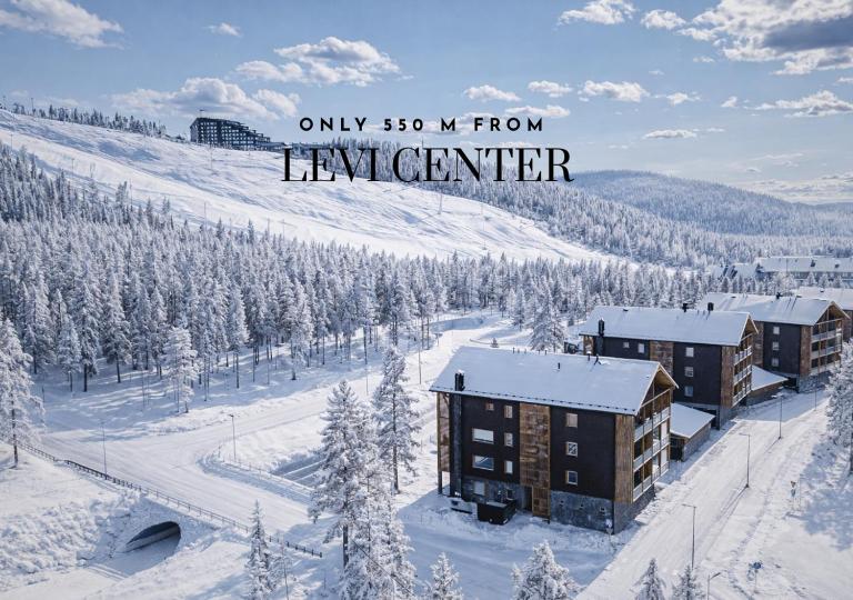 Tunturinlaita D1, Ski-in Ski-out with Private Hot Tub by Aavalevi - B&B Levi