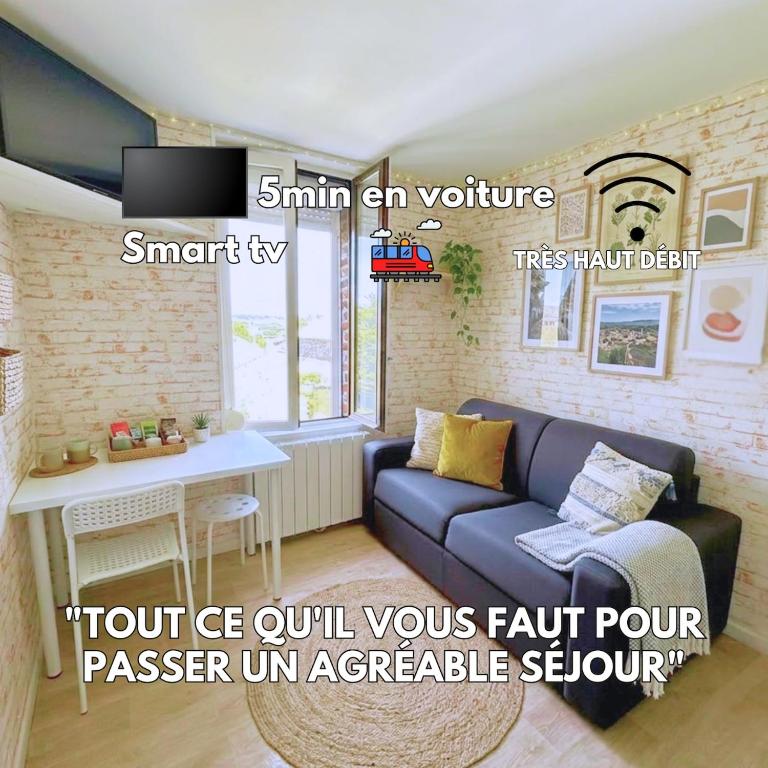 Studio cosy centre ville wifi - B&B Valenciennes