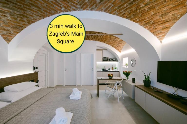 Brick Studio Apartment Tkalča - B&B Zagreb