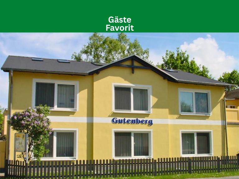 Appartementhaus Gutenberg - Ruhig & zentral in Binz - Parkplatz kostenlos - WLAN - 6 Min zum Strand - 2 Min zum See - Bed and Breakfast Ostseebad Binz