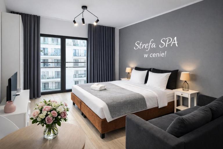 Nice Studio by the River Walonska 15 SPA - GYM - SAUNA - JACUZZI - Ferienwohnung Wroclaw