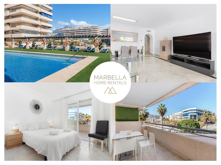 MARBELLA HOME RENTALS - Marina Banus, Puerto Banús, 2BR Comfortable, Pool & Parking - B&B Marbella