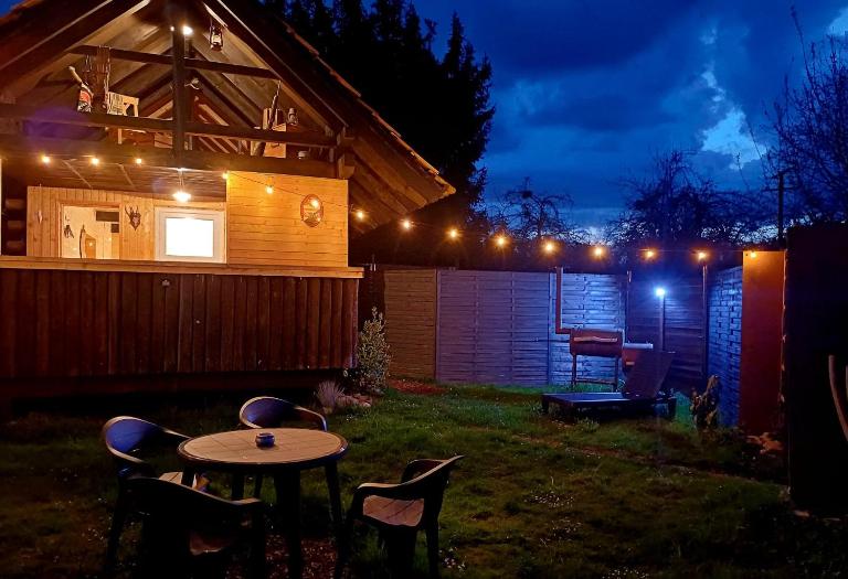 Blockhütte mit FKK Möglichkeit - Bed and Breakfast Meckenbeuren
