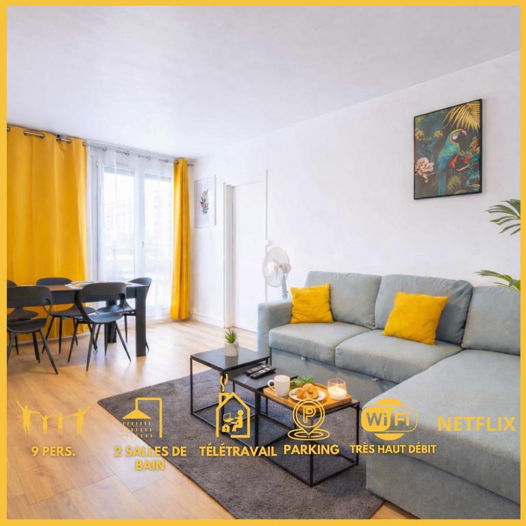 La Pause Franche - Familles et pros, parking, 2 sdb, 9 pers - B&B Amiens