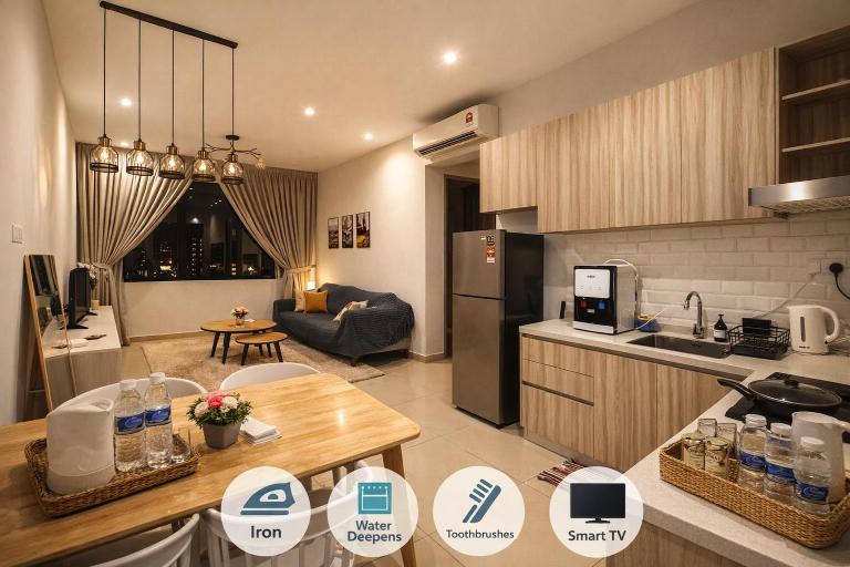 Breathtaking Sea View Penang Bridge 2BR - Chambres d'hôtes Bayan Lepas