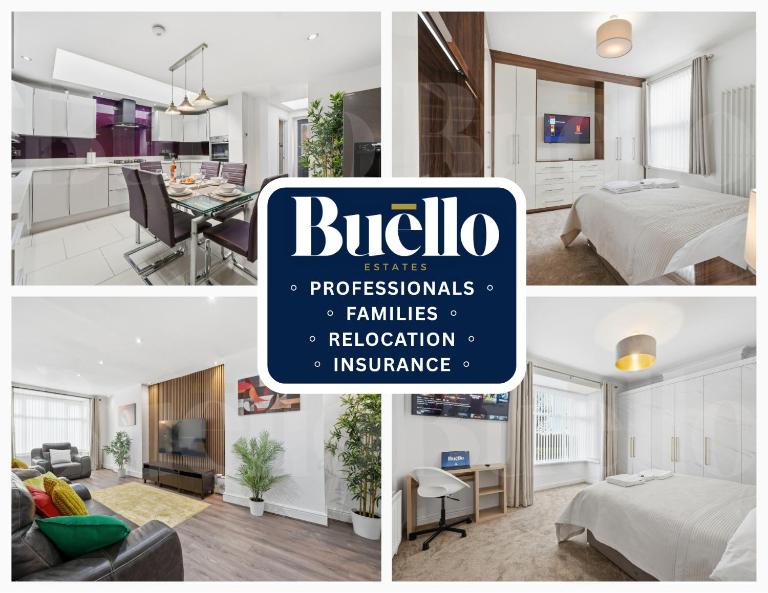 M5 3bed 2Bath Professionals and Families Parking Premium Beds Electric Sofa Recliners Smart TVs Netflix Underfloor Heating Instant Hot Water FastWifi - Chambres d'hôtes Smethwick