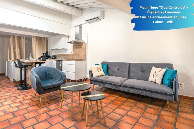 Bon Pasteur - Duplex de charme - Centre Aix - Clim - WiFi - Bed and Breakfast Aix-en-Provence