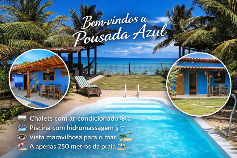 Pousada Azul, charme, piscina e vista panorâmica para o mar, no alto da falésia de Cumuruxatiba - Bed and Breakfast Cumuruxatiba