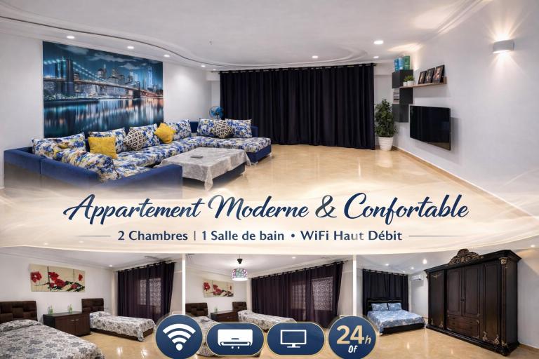 Achraf House Rent Luxe Appartement Résidance bien Securise - B&B Tetuán