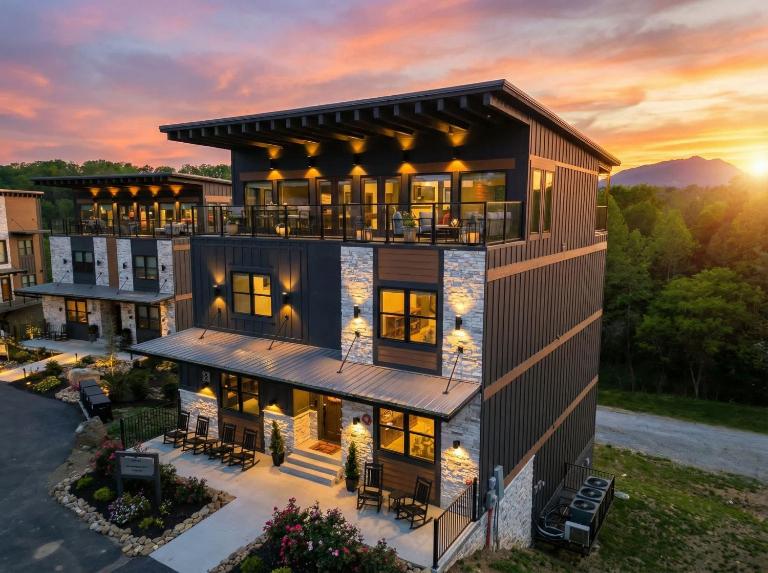 Whispering Pines Cabin - Waterpark - Sleeps 26 - B&B Pigeon Forge
