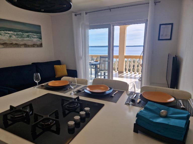 Comfortable family apt Iris 20m from beach in Mandre - B&B Mandre