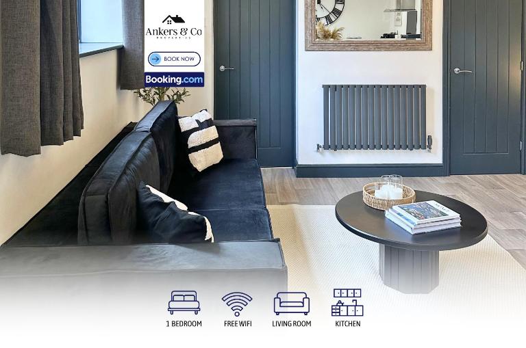 Relaxing 1BR Flat By Ankers Short Term Rental Agency Matlock Bath Near Peaks & Heights - B&B Matlock Bank