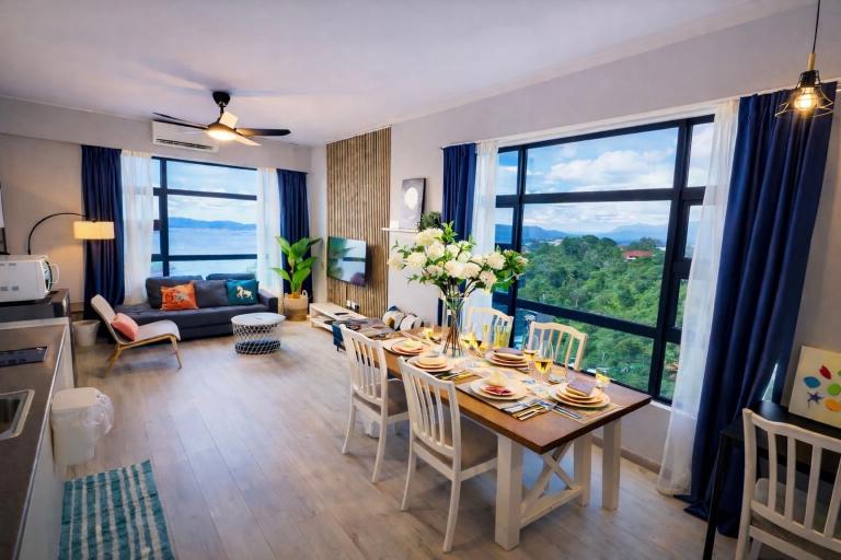 #5 Ocean x Mount Kinabalu View- High Floor Corner Luxury Stay - Mango House5 - B&B Kota Kinabalu