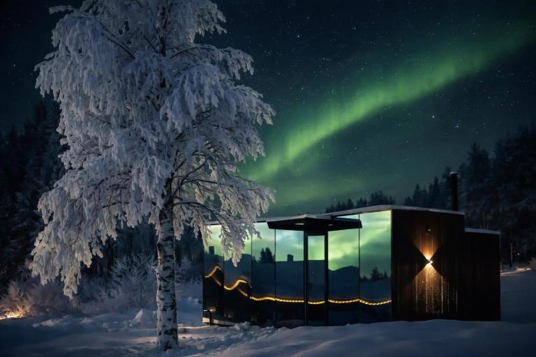 Sonka Resort Mirror House with Lake View - Chambres d'hôtes Rovaniemi