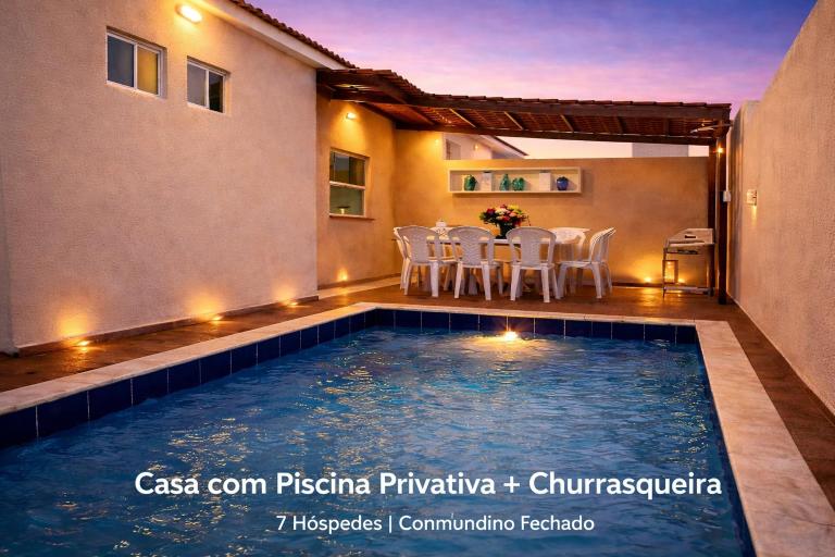Casa Brisa de Jacumã Completa com piscina privativa, churrasqueira - 7 hóspedes - Bed and Breakfast Conde