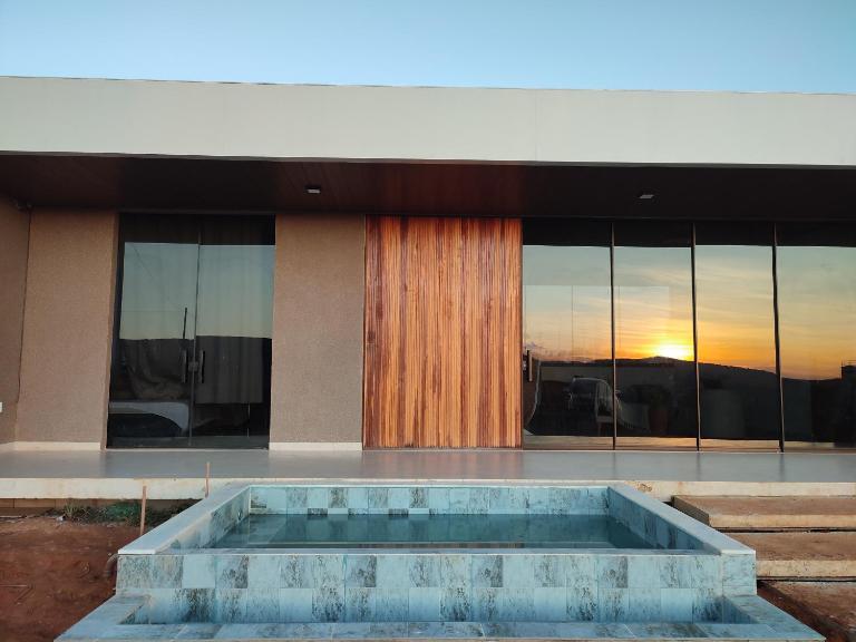 Casa exclusiva com vista deslumbrante das montanhas pertinho do centro de Alto Paraíso - Ferienwohnung Alto Paraíso de Goiás