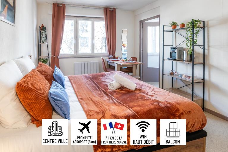 Studio balcon, proche gare, aéroport et frontière - Bed and Breakfast Saint-Louis