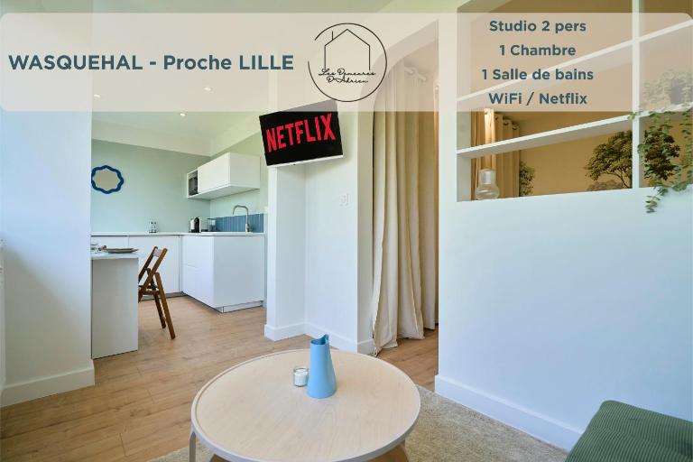Le Nid - Parking - 15 min centre de Lille - B&B Wasquehal