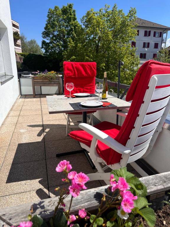 Appartement 2 chambres avec balcon terrasse - Chambres d'hôtes Villars-sur-Glâne