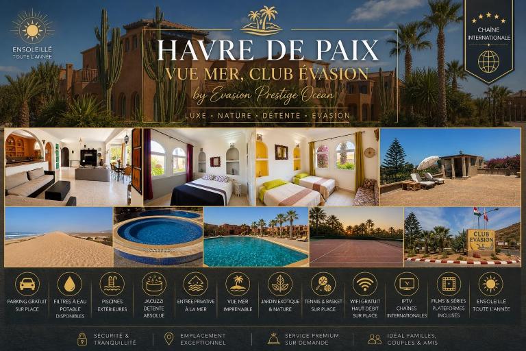 Havre de Paix Vue Océan à Mirleft By Evasion Prestige Ocean - B&B Tamelalt